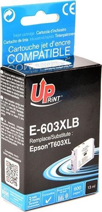 Изображение Tusz UPrint UPrint kompatybilny ink / tusz z C13T03A14010, 603XL, black, 600s, 13ml, E-603XLB, dla Epson Expression Home XP-2100, 2105, 3100,
