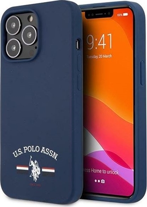 Picture of U.S. Polo Assn US Polo USHCP13LSFGV iPhone 13 Pro / 13 6,1" granatowy/navy Silicone Collection