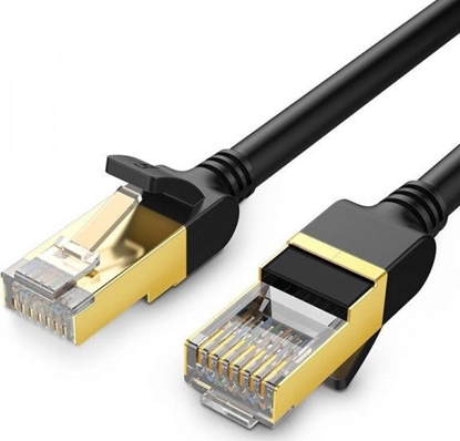 Attēls no Ugreen Okrągły kabel sieciowy UGREEN NW107 Ethernet RJ45, Cat.7, STP, 5m (czarny)
