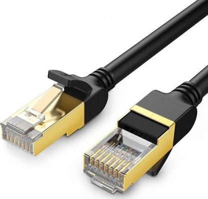Attēls no Ugreen Okrgy kabel sieciowy UGREEN NW107 Ethernet RJ45, Cat.7, STP, 5m (czarny)
