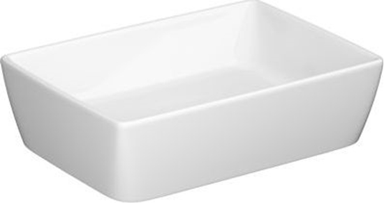 Picture of Umywalka Cersanit nablatowa City 50 prostoktna z korkiem ceramicznym (K35-048-ECO)