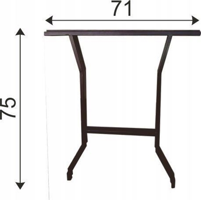 Attēls no Unimet Noga stalowa do stou kpl. 2 szt.