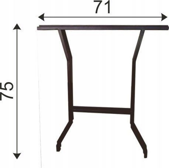 Picture of Unimet Noga stalowa do stou kpl. 2 szt.