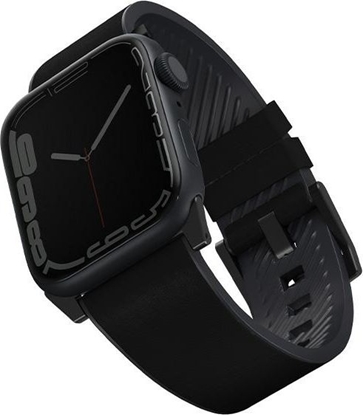 Picture of Uniq Pasek UNIQ Straden Apple Watch 4/5/6/7/SE 44/45mm Leather Hybrid Strap czarny/black