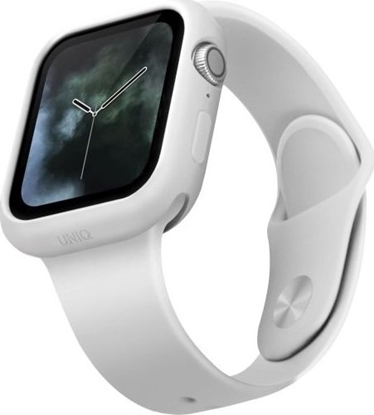 Picture of Uniq UNIQ etui Lino Apple Watch Series 5/4 44MM biały/dove white