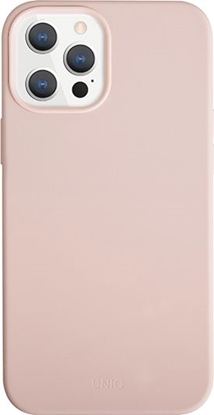 Attēls no Uniq UNIQ etui Lino Hue Apple iPhone 12 Pro Max różowy/blush pink Antimicrobial
