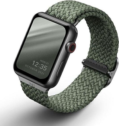 Изображение Uniq UNIQ pasek Aspen Apple Watch 40/38mm Braided zielony/cypress green