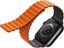 Изображение Uniq UNIQ pasek Revix Apple Watch Series 4/5/6/7/SE 44/45mm. Reversible Magnetic szary-pomaraczowy/grey-orange