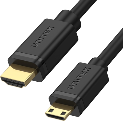 Изображение Kabel Unitek HDMI Mini - HDMI 2m czarny (Y-C179)