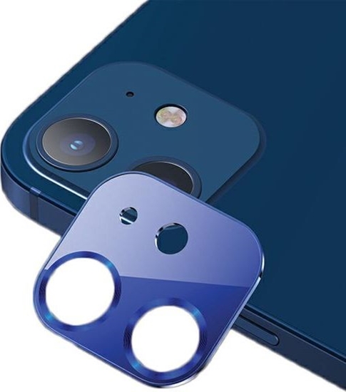 Picture of Usams USAMS Camera Lens Glass iPhone 12 metal niebieski/blue BH703JTT05 (US-BH703)