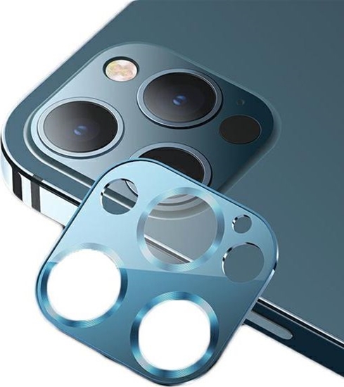Изображение Usams USAMS Camera Lens Glass iPhone 12 Pro Max metal niebieski/blue BH707JTT04 (US-BH707)