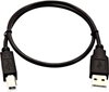 Picture of V7 Black USB Cable USB 2.0 A Male to USB 2.0 B Male 2m 6.6ft