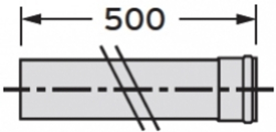 Picture of Vaillant Rura przeduajca DN80 0,5m 303252