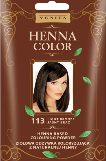 Picture of Venita Zioowa odywka koloryzujca Henna Color 30g 113 jasny brz