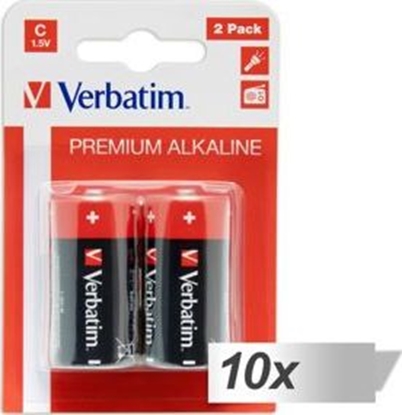 Изображение Verbatim Bateria Premium C / R14 10 szt.