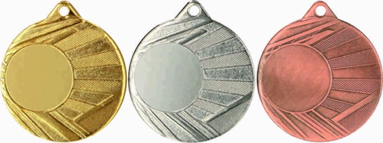 Изображение Victoria Sport MEDAL Z MIEJSCEM NA WKLEJK ZOTY R 50mm