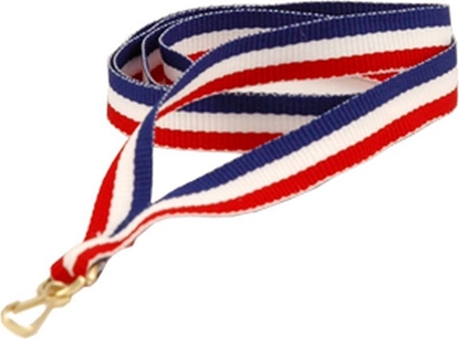 Picture of Victoria Sport Wstka 22 mm - niebiesko-biao-czerwona