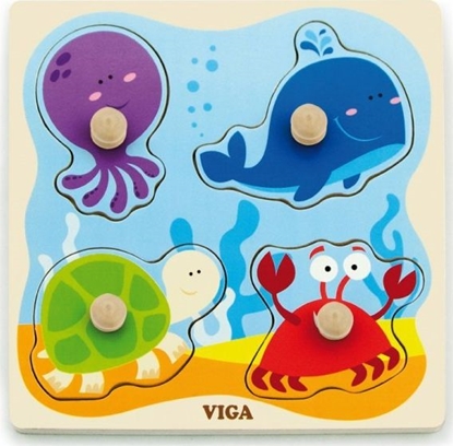 Picture of Viga Toys VIGA Drewniane Puzzle z Pinezkami Morze