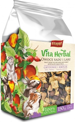 Attēls no Vitapol Vita Herbal dla gryzoni i królika, owoce z sadu i lasu, 150g