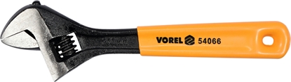 Изображение Vorel Klucz nastawny typu szwed 200mm gumowa rękojeść (54066)