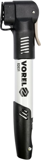 Picture of Vorel Pompka rowerowa teleskopowa aluminiowa podwójna gowica + uchwyt do ramy + kocówki (82031)