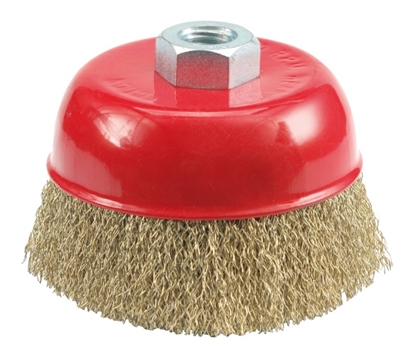 Attēls no Vorel Szczotka czoowa z gwintem drut karbowany 100mm (06971)