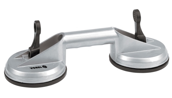 Изображение Vorel Uchwyt aluminiowy do szyb 2x115mm 05312