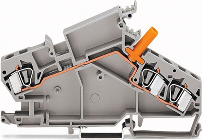 Picture of Wago Zczka przelotowa 6mm2 do przekladnikow napieciowych szara (282-866)