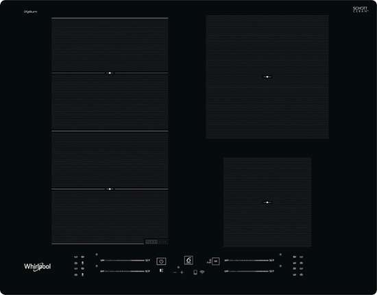 Picture of Whirlpool WF S2765 NE/IXL Black Built-in 65 cm Zone induction hob 4 zone(s)
