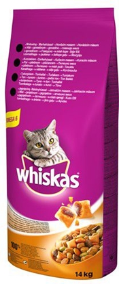 Изображение Whiskas Adult Sucha karma dla dorosłego kota z wołowiną 14kg