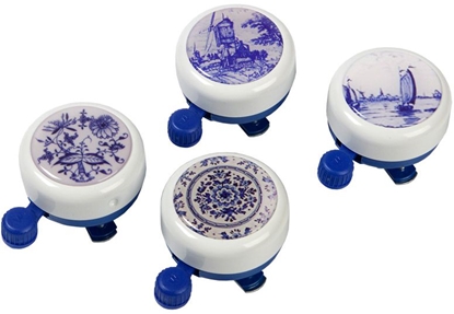 Picture of Widek Dzwonek rowerowy WHITE COLLECTION DELFT BLUE mix kolorów pudeko 12szt. (WDK-002712)