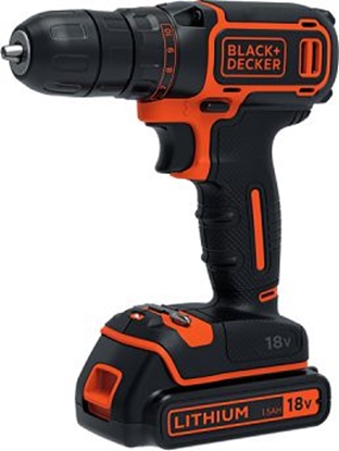Attēls no Wiertarko-wkrtarka Black&Decker BDCDC18KB 18 V 2 x akumulator 1.5 Ah