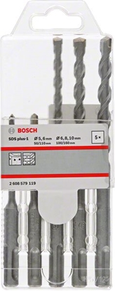 Изображение Wierto Bosch do betonu SDS+ 5 6 10 8mm zestaw (2608579119)