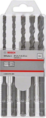 Attēls no Wierto Bosch do betonu SDS+ 7 5 6 10 8mm zestaw (2608579285)