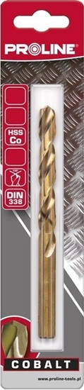 Изображение WIERTO DO MET HSS-CO DIN338 SZLIF.0.8MM SZT.5 BLIST PROLINE