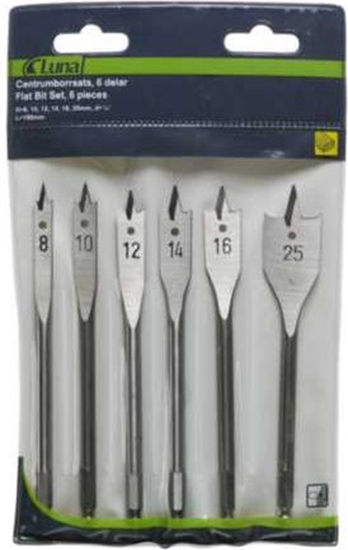 Picture of Wierto Luna do drewna opatkowe szecioktne 10 12 14 16 8 25mm zestaw (207220104)