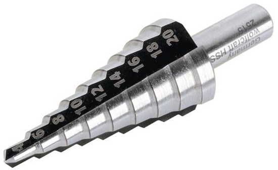 Изображение Wierto Wolfcraft stopniowe walcowe 4 6 10 12 14 16 8 18 20mm  (WF2515000)