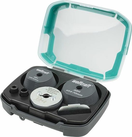 Изображение Wolfcraft Zestaw 3 adapterów do powikszania otworów, Wolfcraft