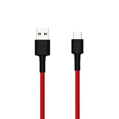 Attēls no Xiaomi Mi Braided USB Type-C Cable 100cm (Red)