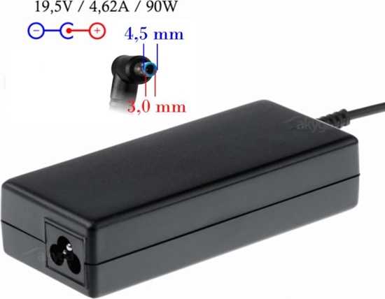 Picture of Zasilacz do laptopa Akyga 90 W, 3 mm, 4.6 A, 19.5 V (AK-ND-26)
