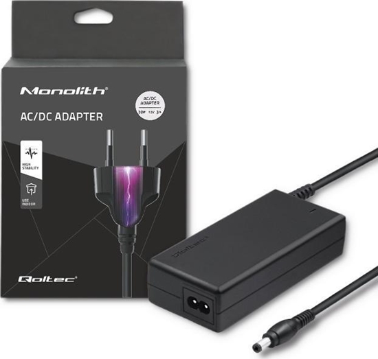 Picture of Zasilacz do laptopa Qoltec 36 W, 2.1 mm, 3 A, 12 V (1_816814)