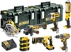 Изображение Instrumentu komplekts DeWalt DCK623P3-QW (DCG405 + DCS367 + DCS570 + DCF887 + DCD796 + DCL050); 18 V; 3x5,0 Ah akum.