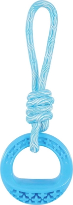 Attēls no Zolux Zabawka TPR SAMBA okrga ze sznurem 26 cm kol. niebieski