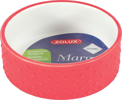 Picture of Zolux ZOLUX Miska gres dla gryzonia MARGOT 200 ml kol. czerwony