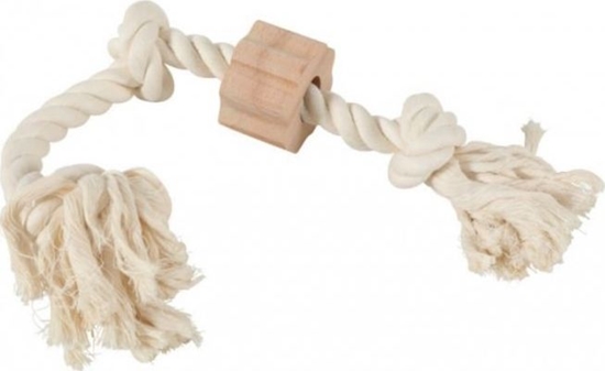 Picture of Zolux ZOLUX Zabawka sznurowa WILD 3 wzy, z drewnianym krkiem