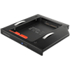 Picture of RSS-CD12 Ramka na 2,5" SSD-HDD do gniazda DVD, 12.7mm LED aluminium  (caddy hdd)