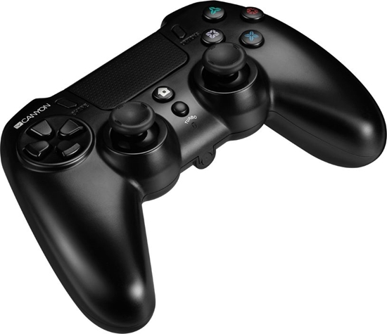 Picture of Canyon Gaming Wireless Gamepad GP-W5 with Touchpad for PS4 Black