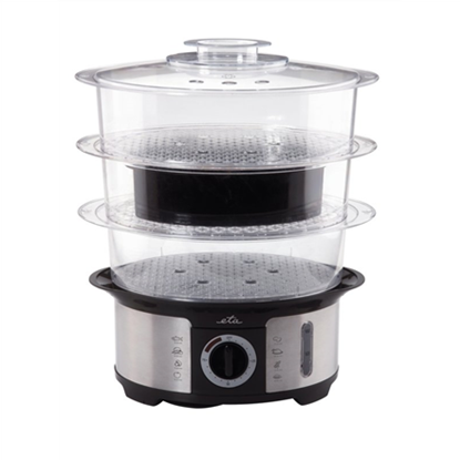 Picture of ETA Steam cooker  ETA013490000 Black/ stainless steel, 1000 W, Capacity 12.25 L, Number of baskets 3