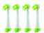 Picture of ETA | Toothbrush replacement | Heads | For kids | Number of brush heads included 4 | Number of teeth brushing modes Does not apply | White/Green