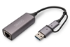 Picture of Digitus USB Type-C? Gigabit Ethernet Adapter 2.5G, USB-C? + USB A (USB3.1/3.0)